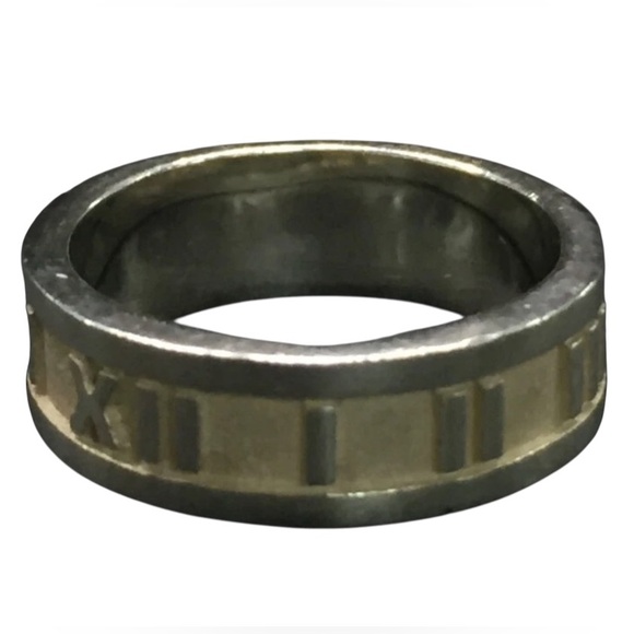 TIFFANY&CO. Atlas 1995 Roman Number Ring - Picture 3 of 5